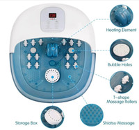 Moving sale: Foot Spa Bath Massager with Heat Bubbles and Vibrat