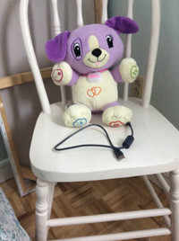 Toutou Leapfrog Violet (français), personnalisable