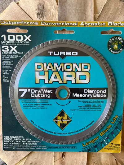 Planet Diamond 7-inch Turbo Diamond Masonry Blade, View more