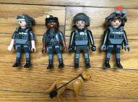 Playmobil - Police Tactical Unit and Dog (all from set 5565)