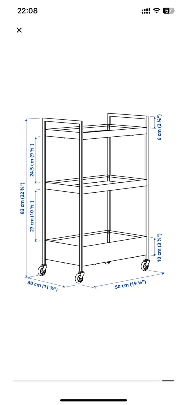 IKEA Raskog Cart62864362636419123