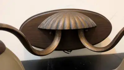 Beautiful duo lamps for powder room or your ensuite.