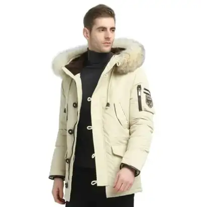 Duck Down Parka with removable Fur trim, View more