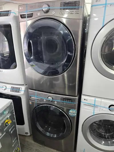 CAN DELIVER LG 27" Stainless Steel Frontload Stack Washer Dryer, View more
