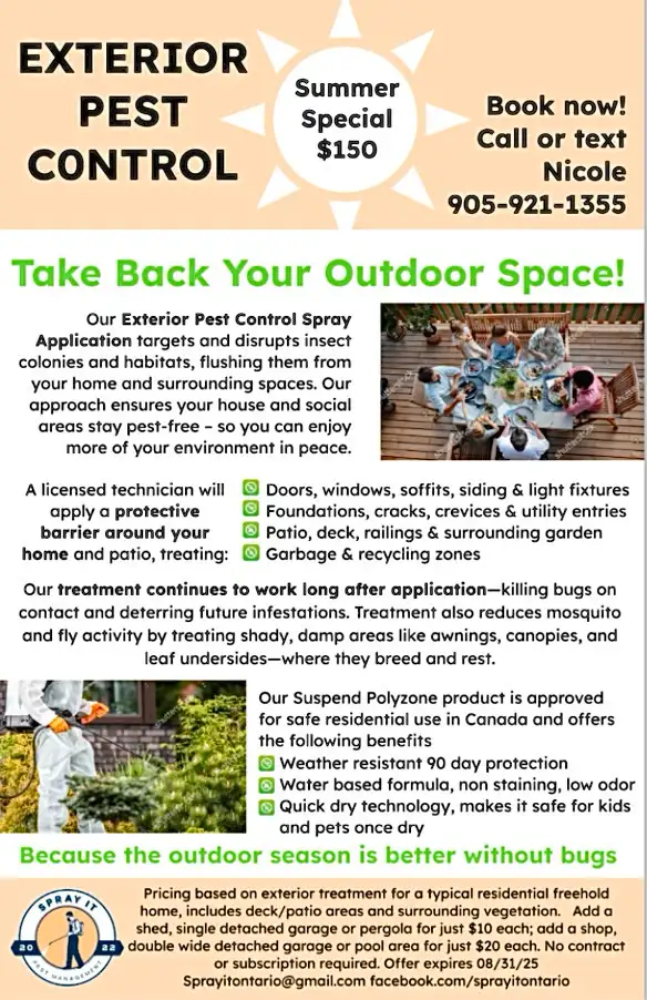 EXTERIOR PEST CONTROL SPRAY APPLICATION63235385993345124