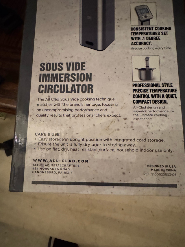 All Clad Sous Vide Immersion Circulator in Microwaves & Cookers in Markham / York Region - Image 3