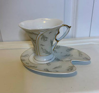 Italian Design Ceramics Fine Porcelain Tea/Coffee Cup And Saucer