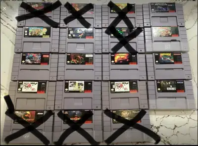 19 SNES GAMES, $30 each all 19 for $400. SOLD Super Mario Kart, View more