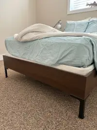 Ikea bed for sale with mattress and box spring 