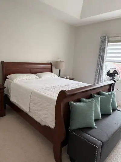 Solid Wood Queen Size Bedroom 5piece Set, View more