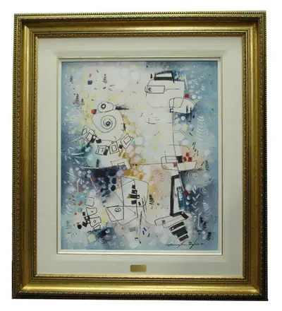Artiste : Marcellin DUFOUR Titre : Le Matin se lève Catégorie : Peinture Matériel : Huile Acrylique...