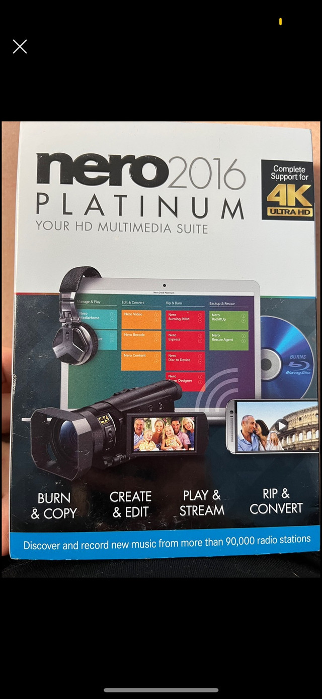 Nero 2016 Platinum [Old Version]Brand new in box. Sealed  in Software in City of Toronto
