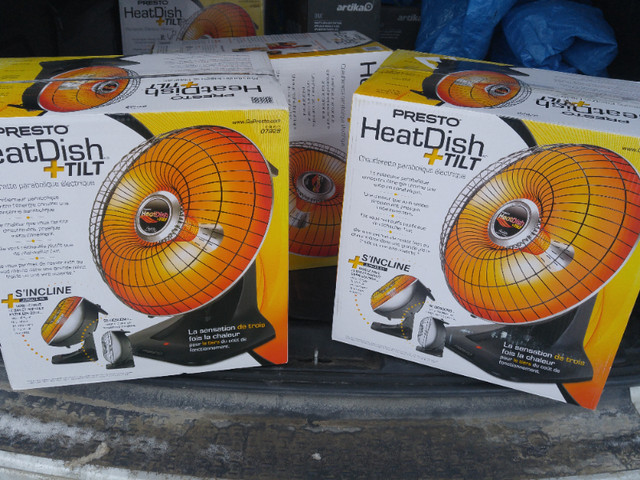 Presto Heat Dish Plus Parabolic Electric Heater, new - $59.99 ea | Heaters,  Humidifiers & Dehumidifiers | Kitchener / Waterloo | Kijiji