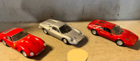 3 OLDER FERRARI MODEL CARS -  7" LONG EACH