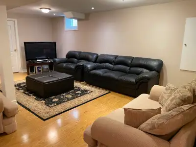 2 Bedroom Basement unit for rent in Mississauga Churchill Meadows. Furnished living area as per pics...
