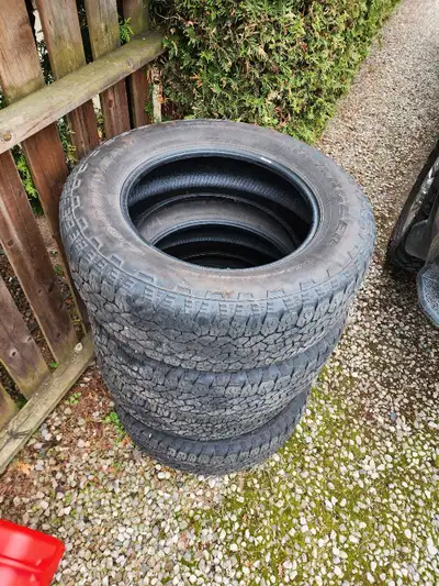 Goodyear wrangler trailrunners at lt275/65 r20 two tires are at 6/32 and two are at 5/32. Have anoth...