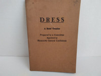 Antique Book - Dress, A Brief Treatise 1935 Mennonite Publishing