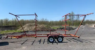 KAYAK / CANOE TRAILER ** $2500 FIRM ** • TANDEM AXLE • ENDS ARE REMOVEABLE * NEEDS TIRES/LIGHTS/PAIN...