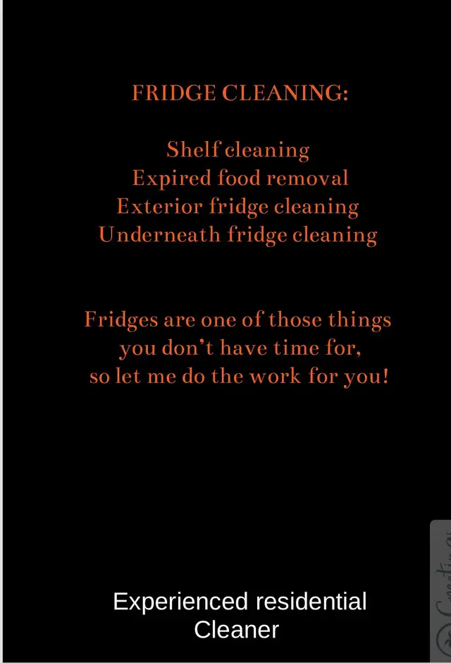  Refrigerator Deep Cleaning Services 
