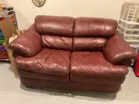 Genuine Leather couch,loveseat and chair