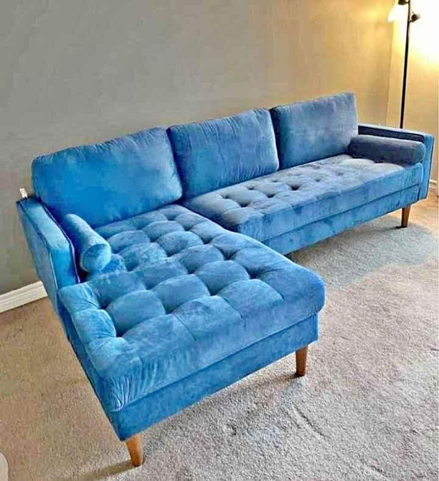 Brilliant Condition ~ 3 Seater Velvet Sofa !! in Couches & Futons in St. Catharines - Image 3