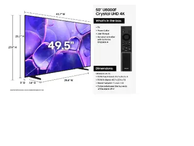 LED TV-50"-LG/samsung-4K UL HD SMART-IN BOX-Warranty-$399.no tax, View more
