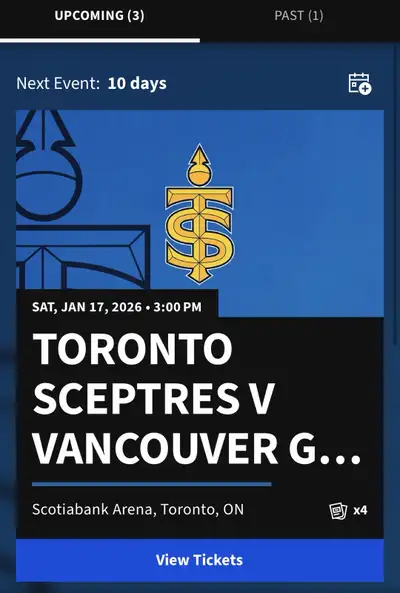 Sceptres vs Goldeneyes Tickets (4 Tickets), View more