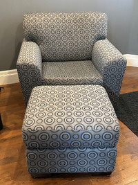 Arm Chair and Ottoman 