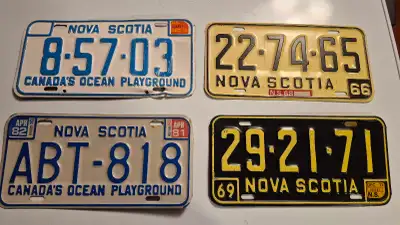 Old Nova Scotia License plates , View more