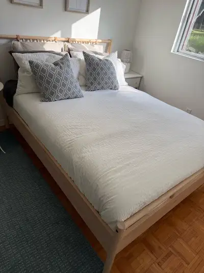IKEA Bjorksnas queen bed frame, View more