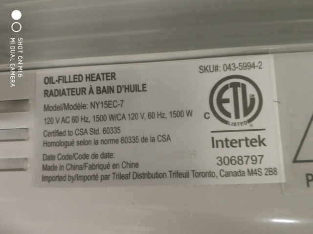 All New Oil Heater only for $40 dans Chauffages et humidificateurs  à Ville de Montréal - Image 3