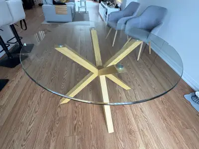 Structube 47” Glass Dining Table, View more