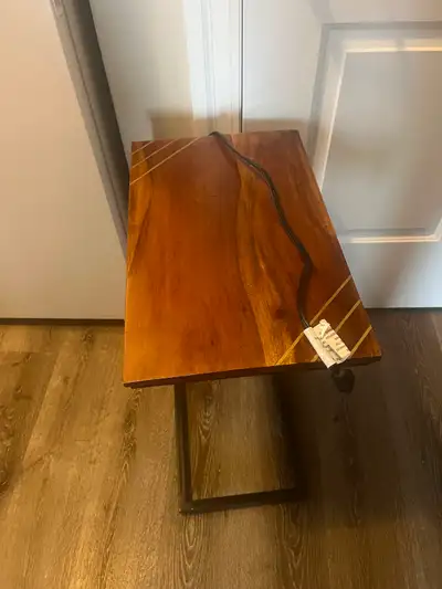 Side table with usb and power outlet $40 located in picton
