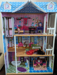 4FT Kids Wooden Dollhouse
