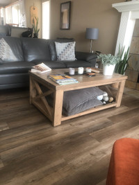 Rustic coffee and end tables made custom