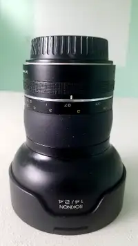14mm f2.4 Rokinon lens Canon EF mount lens