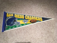 Vintage San Diego Chargers Pennant