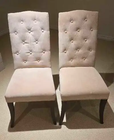 Two dining chairs, View more
