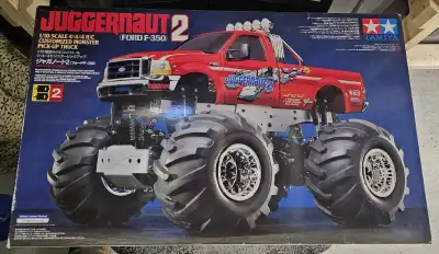 *NO TRADES* NIB Vintage Tamiya Juggernaut 1 RC Monster truck. Very rare and hard come by. Great for...