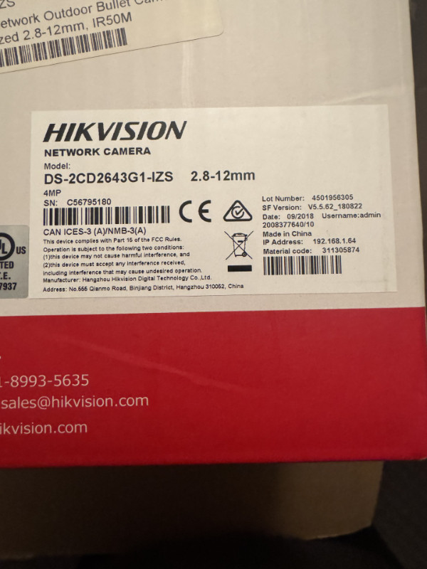 BEST OFFER, 2 HIK Vision out door brand new cameras in Cameras & Camcorders in City of Toronto - Image 3