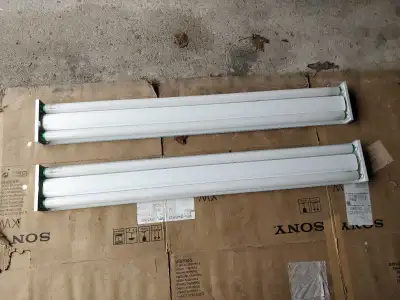 48" Double Strip Light Fixtures with Bulbs, View more