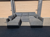 Modular 5 Piece Grey Vallentuna Ikea Sectional Couch/ Sofa