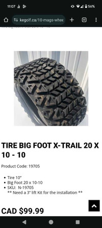 4- golf cart tires