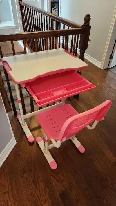 Height Adjustable Children's Desk and Chair Set, View more