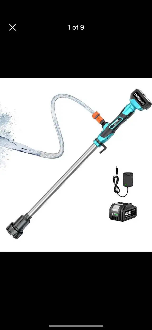 Seesii Cordless Stick Water Transfer Pump, 4000mAh Battery&Charg in Power Tools in Hamilton - Image 2
