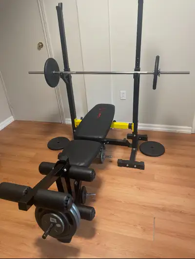 Exercise Bench, Bars and Weights, View more