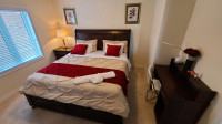 Furnished Master bedroom with private bathroom for one person