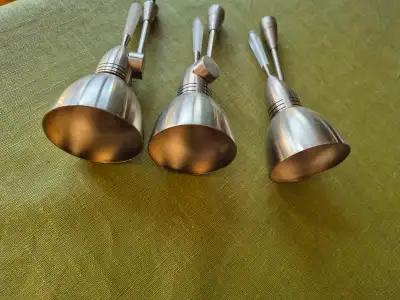 3 Suspensions halogène en Satin Nickel, View more