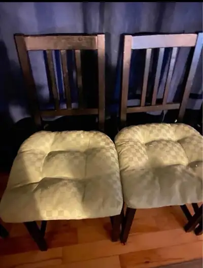 2 dining/ kitchen chairs , View more