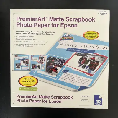 Brand PremieArt Matt Scrapbook Photo Paper for Epson, View more